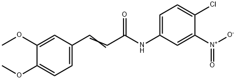 464889-97-2 N-(4-chloro-3-nitrophenyl)-3-(3,4-dimethoxyphenyl)acrylamide