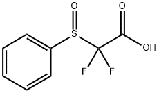 Benzenesulfinyl-difluoro-acetic acid Struktur