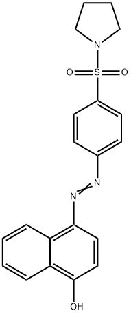 4-{[4-(1-pyrrolidinylsulfonyl)phenyl]diazenyl}-1-naphthol 结构式