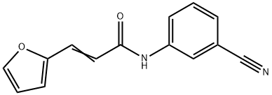 N-(3-cyanophenyl)-3-(2-furyl)acrylamide,468758-84-1,结构式