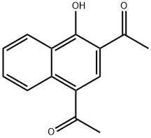 Ethanone,1,1'-(4-hydroxy-1,3-naphthalenediyl)bis- (9CI) 结构式