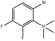 (6-Bromo-2,3-difluorophenyl)trimethylsilane Structure