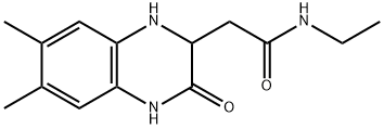 2-(6,7-dimethyl-3-oxo-1,2,3,4-tetrahydroquinoxalin-2-yl)-N-ethylacetamide Structure