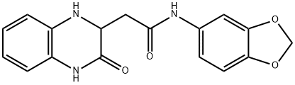 N-(benzo[d][1,3]dioxol-5-yl)-2-(3-oxo-1,2,3,4-tetrahydroquinoxalin-2-yl)acetamide Structure
