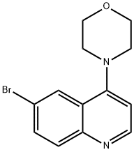 4-(6-BROMOQUINOLIN-4-YL)MORPHOLINE Structure