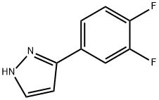 5-(3,4-difluorophenyl)-1H-pyrazole Struktur