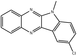 9-chloro-6-methyl-6H-indolo[2,3-b]quinoxaline Struktur