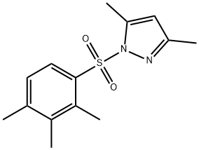 3,5-dimethyl-1-(2,3,4-trimethylphenyl)sulfonylpyrazole Struktur