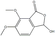 1(3H)-Isobenzofuranone, 3-hydroxy-6,7-dimethoxy- 化学構造式
