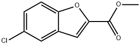 5-氯苯并呋喃-2-羧酸甲酯, 4852-31-7, 结构式