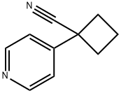 1-pyridin-4-ylcyclobutane-1-carbonitrile 结构式