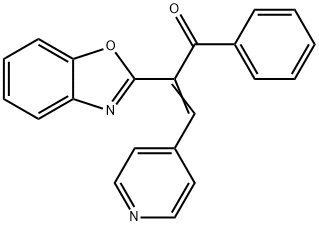 (Z)-2-(benzo[d]oxazol-2-yl)-1-phenyl-3-(pyridin-4-yl)prop-2-en-1-one,488796-11-8,结构式