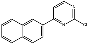 2-クロロ-4-(2-ナフチル)ピリミジン 化学構造式