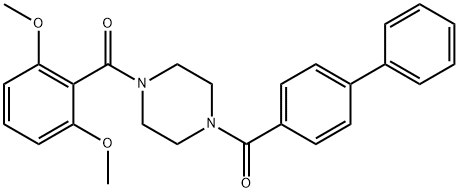 488827-57-2 [4-(2,6-dimethoxybenzoyl)piperazin-1-yl]-(4-phenylphenyl)methanone