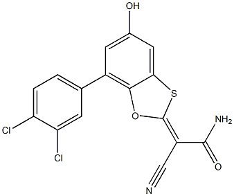 488843-87-4 (Z)-2-cyano-2-(7-(3,4-dichlorophenyl)-5-hydroxybenzo[d][1,3]oxathiol-2-ylidene)acetamide