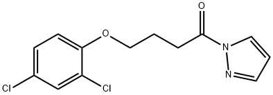 4-(2,4-dichlorophenoxy)-1-pyrazol-1-ylbutan-1-one Struktur