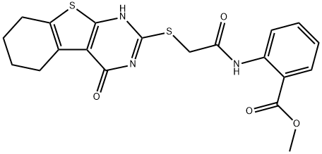 489424-26-2 methyl 2-(2-((4-oxo-3,4,5,6,7,8-hexahydrobenzo[4,5]thieno[2,3-d]pyrimidin-2-yl)thio)acetamido)benzoate