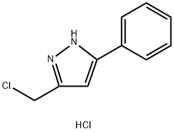 5-(chloromethyl)-3-phenyl-1H-pyrazole hydrochloride,493038-58-7,结构式