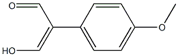 (Z)-3-hydroxy-2-(4-methoxyphenyl)prop-2-enal, 493038-90-7, 结构式