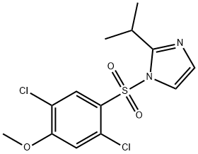 1-((2,5-dichloro-4-methoxyphenyl)sulfonyl)-2-isopropyl-1H-imidazole Struktur