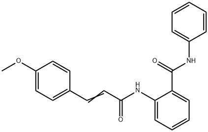 2-{[3-(4-methoxyphenyl)acryloyl]amino}-N-phenylbenzamide Struktur