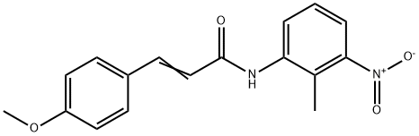 3-(4-methoxyphenyl)-N-(2-methyl-3-nitrophenyl)acrylamide Struktur