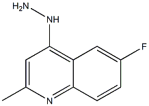 (6-fluoro-2-methylquinolin-4-yl)hydrazine 化学構造式