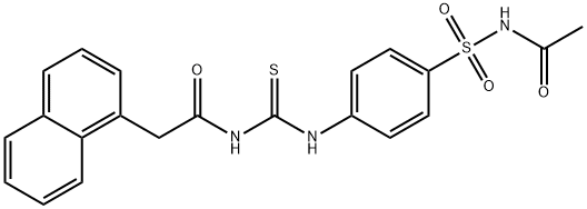 N-[({4-[(acetylamino)sulfonyl]phenyl}amino)carbonothioyl]-2-(1-naphthyl)acetamide Structure