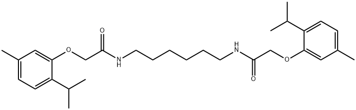 N,N'-1,6-hexanediylbis[2-(2-isopropyl-5-methylphenoxy)acetamide] Struktur