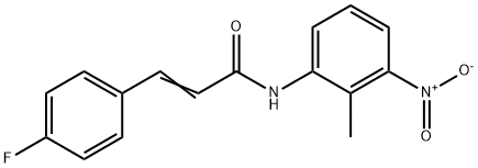 3-(4-fluorophenyl)-N-(2-methyl-3-nitrophenyl)acrylamide Structure