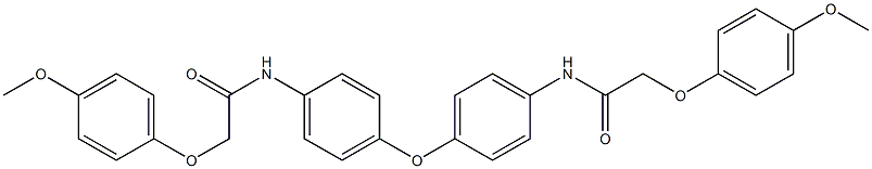 N,N'-[oxybis(4,1-phenylene)]bis[2-(4-methoxyphenoxy)acetamide],497091-45-9,结构式