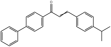 (2E)-1-{[1,1-biphenyl]-4-yl}-3-[4-(propan-2-yl)phenyl]prop-2-en-1-one, 499183-58-3, 结构式