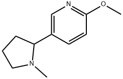 2-Methoxy-5-(1-methyl-pyrrolidin-2-yl)-pyridine Structure