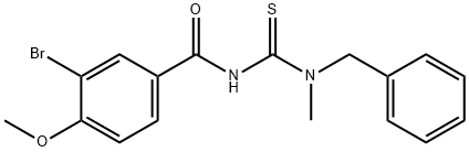 N-{[benzyl(methyl)amino]carbonothioyl}-3-bromo-4-methoxybenzamide,500201-60-5,结构式