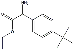 ETHYL2-AMINO-2-(4-TERT-BUTYLPHENYL)ACETATE Struktur