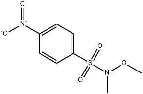 N-Methoxy-n-methyl-4-nitrobenzenesulfonamide 化学構造式