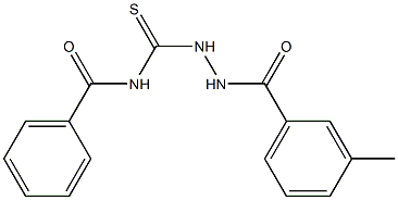 501105-11-9 N-{[2-(3-methylbenzoyl)hydrazino]carbonothioyl}benzamide