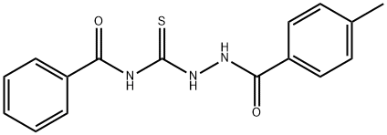N-{[2-(4-methylbenzoyl)hydrazino]carbonothioyl}benzamide,501105-12-0,结构式