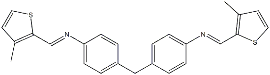 4,4'-methylenebis{N-[(3-methyl-2-thienyl)methylene]aniline},501105-50-6,结构式