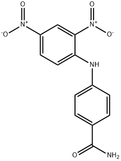 4-[(2,4-dinitrophenyl)amino]benzamide 结构式