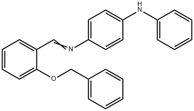 N-[2-(benzyloxy)benzylidene]-N'-phenyl-1,4-benzenediamine 结构式