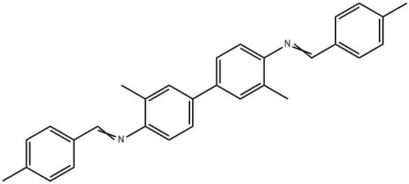 3,3'-dimethyl-N,N'-bis(4-methylbenzylidene)-4,4'-biphenyldiamine Structure