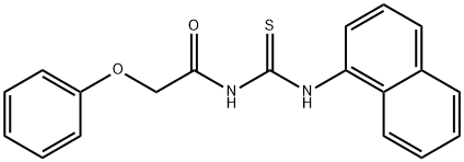 N-[(1-naphthylamino)carbonothioyl]-2-phenoxyacetamide 结构式