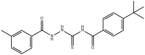 501106-35-0 4-tert-butyl-N-{[2-(3-methylbenzoyl)hydrazino]carbonothioyl}benzamide
