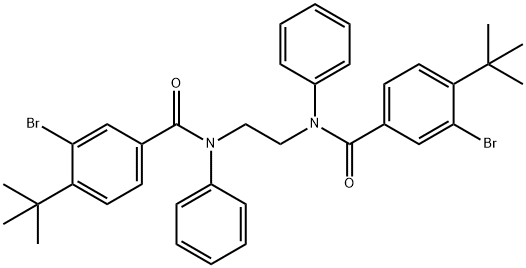 N,N'-1,2-ethanediylbis(3-bromo-4-tert-butyl-N-phenylbenzamide),501107-80-8,结构式