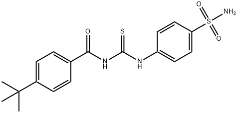 N-({[4-(aminosulfonyl)phenyl]amino}carbonothioyl)-4-tert-butylbenzamide,501111-61-1,结构式