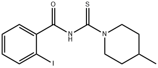 2-iodo-N-[(4-methyl-1-piperidinyl)carbonothioyl]benzamide Structure