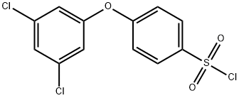 4-(3,5-DICHLOROPHENOXY)BENZENE-1-SULFONYL CHLORIDE 结构式