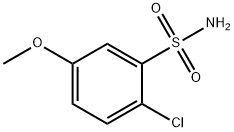 2-CHLORO-5-METHOXYBENZENE SULFONAMIDE 化学構造式