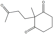 1,3-Cyclohexanedione, 2-methyl-2-(3-oxobutyl)- Struktur